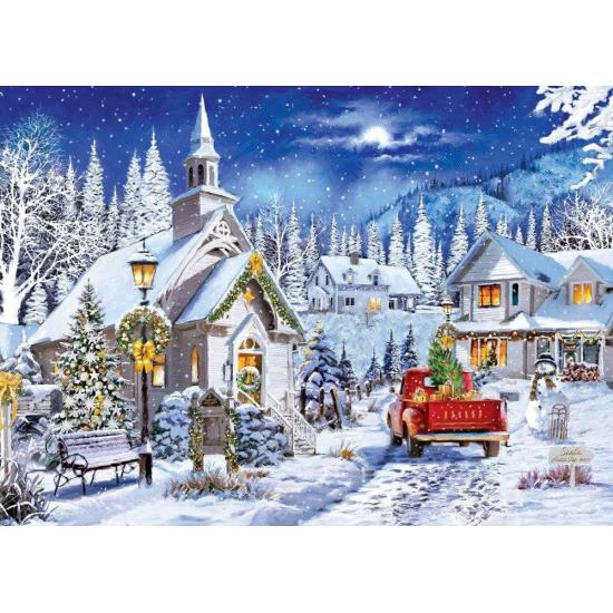 Puzzle MasterPieces Luz De Invierno De La Capilla 1000 Pzs