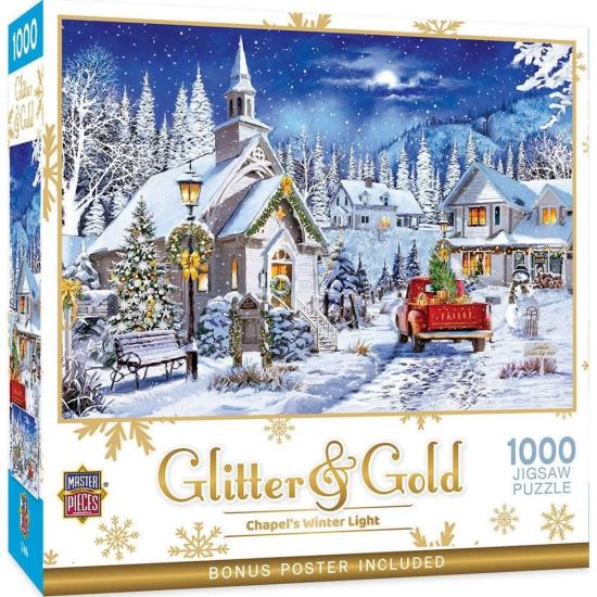 Puzzle MasterPieces Luz De Invierno De La Capilla 1000 Pzs