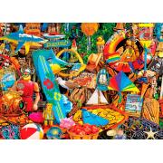 Puzzle MasterPieces Mercadillo de Beach Time de 1000 Piezas