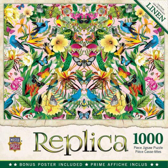 Puzzle MasterPieces Pájaros Azules y Mariposas de 1000 Piezas Puzzle MasterPieces Pájaros Azules y Mariposas de 1000 Piezas