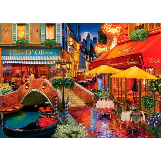 Puzzle MasterPieces Restaurantes en Venecia de 1000 Piezas Puzzle MasterPieces Restaurantes en Venecia de 1000 Piezas