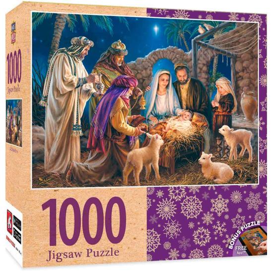 Puzzle MasterPieces Un Niño Ha Nacido en Belén de 1000 Piezas Puzzle MasterPieces Un Niño Ha Nacido en Belén de 1000 Piezas