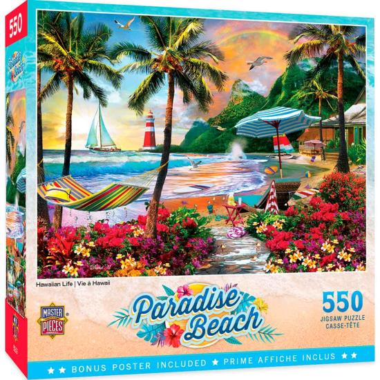 Puzzle MasterPieces Vida en Hawaii de 550 Piezas Puzzle MasterPieces Vida en Hawaii de 550 Piezas