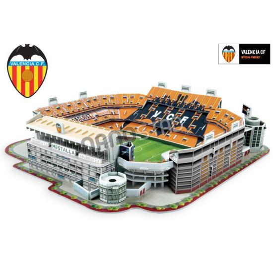 Puzzle Nanostad Estadio Mestalla, Valencia CF 3D 120 Piezas Puzzle Nanostad Estadio Mestalla, Valencia CF 3D 120 Piezas