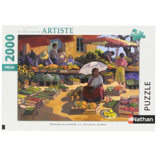 Puzzle Nathan Mujeres en el Mercado de 2000 Piezas
