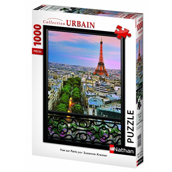 Puzzle Nathan Vista Sur de París de 1000 Piezas