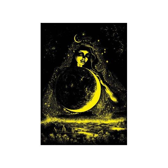 Puzzle Neón Art Puzzle Diosa de la Luna de 1000 Piezas