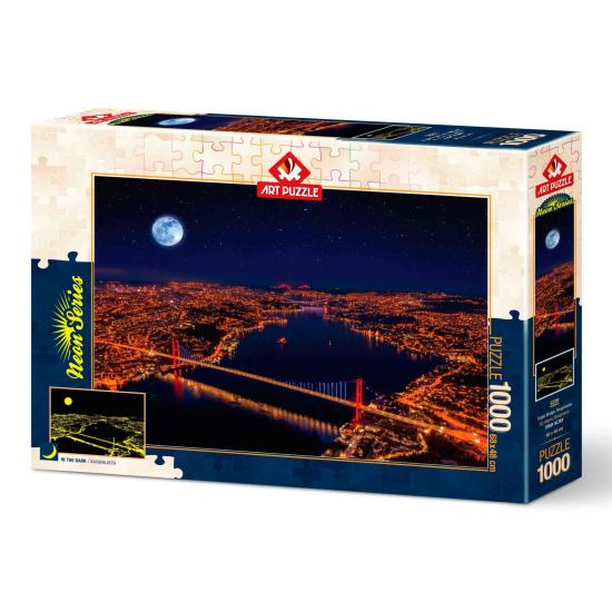 Puzzle Neón Art Puzzle Puente Triple, Bósforo de 1000 Pzs Puzzle Neón Art Puzzle Puente Triple, Bósforo de 1000 Pzs