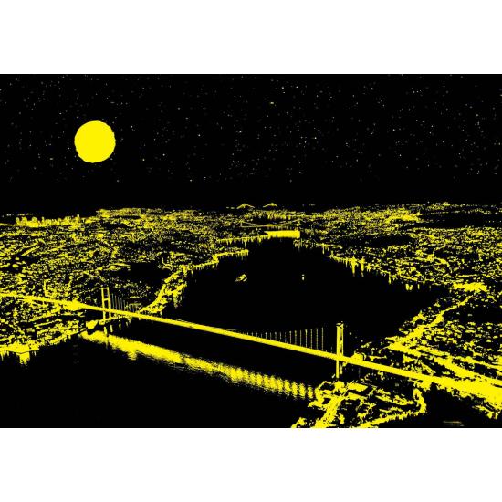 Puzzle Neón Art Puzzle Puente Triple, Bósforo de 1000 Pzs Puzzle Neón Art Puzzle Puente Triple, Bósforo de 1000 Pzs