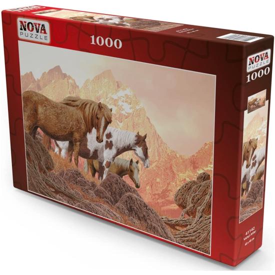 Puzzle Nova Caballos Salvajes de 1000 Piezas