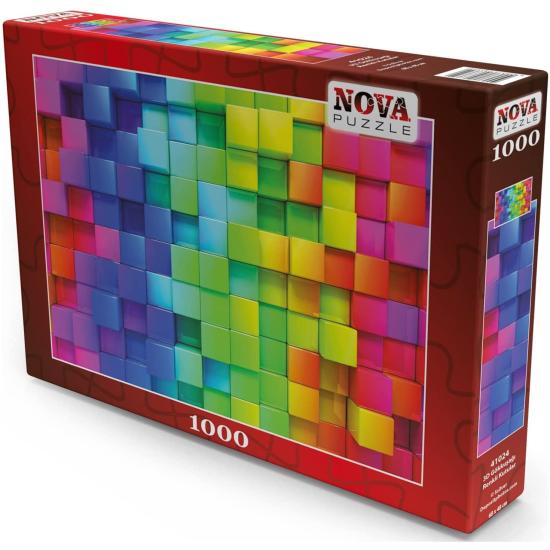 Puzzle Nova Cajas de Colores del Arcoíris de 1000 Piezas
