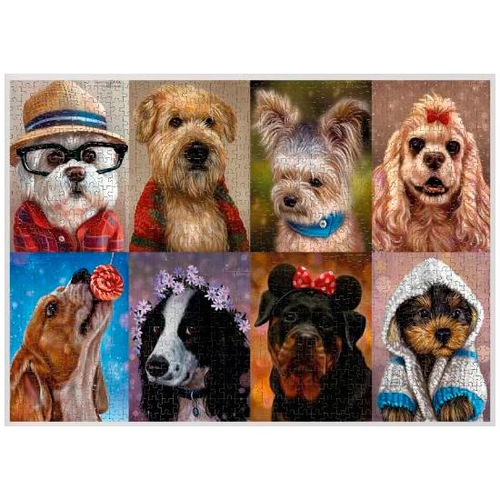 Puzzle Nova Collage de Perros Horizontal de 1000 Piezas