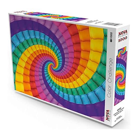 Puzzle Nova Espiral de Arcoíris de 1000 Piezas