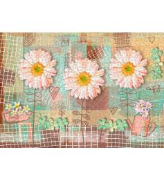 Puzzle Nova Flores de Gerbera Rosa de 1000 Piezas