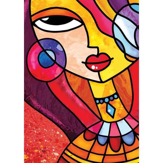 Puzzle Nova Niña Sofisticada de 1500 Piezas