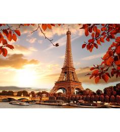 Puzzle Nova Otoño en la Torres Eiffel de 1000 Piezas