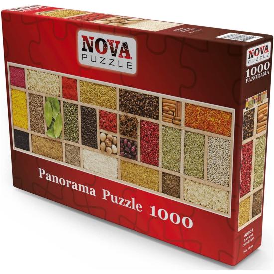 Puzzle Nova Panorama Collage de Especias de 1000 Pzs