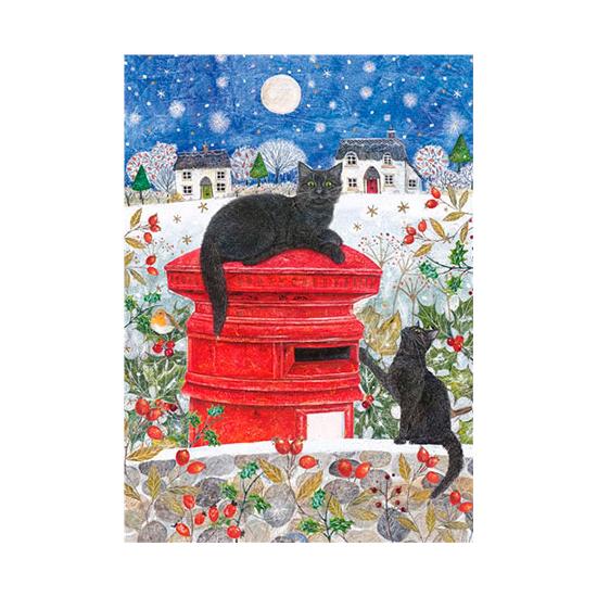 Puzzle Otter House Buzón en Navidad de 1000 Piezas