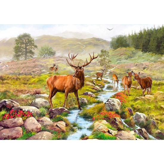 Puzzle Otter House Ciervos en National Park de 1000 Piezas