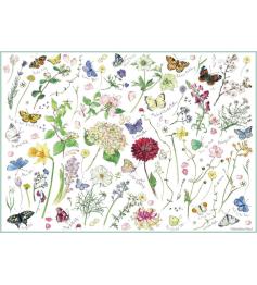 Puzzle Otter House Colección de Flores y Mariposas de 1000 Pzs