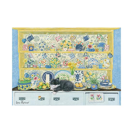 Puzzle Otter House El Aparador y El Gato de 1000 Piezas
