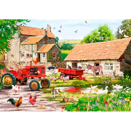 Puzzle Otter House En La Granja de 500 Piezas