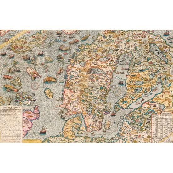 Puzzle Piatnik Carta Marina de 1572 de 1000 Piezas Puzzle Piatnik Carta Marina de 1572 de 1000 Piezas