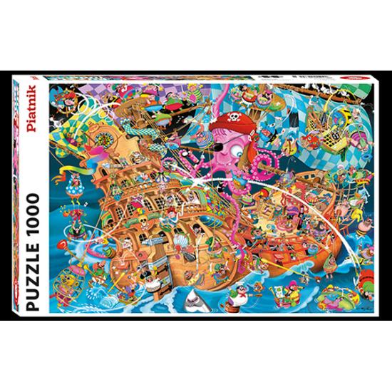 Puzzle Piatnik Crisp el Pirata Rosa de 1000 Piezas