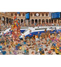 Puzzle Piatnik Estación de Tren de 1000 Piezas