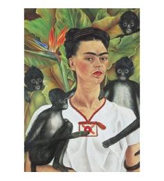 Puzzle Piatnik Frida Kahlo Autorretrato con Monos de 1000 Pieza