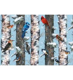 Puzzle Piatnik Pájaros de Invierno de 1000 Piezas