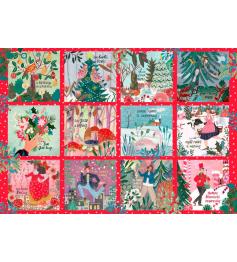 Puzzle Pieces and Peace 12 Días De Navidad de 2000 Piezas