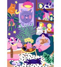 Puzzle Pieces and Peace Amante De Los Gatos de 1000 Piezas