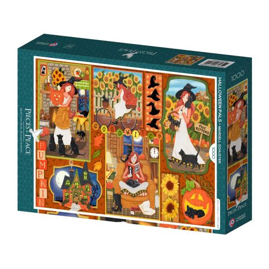 Puzzle Pieces and Peace Amigos De Halloween de 1000 Piezas