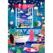 Puzzle Pieces and Peace Burbujas Y Estrellas 1000 Piezas