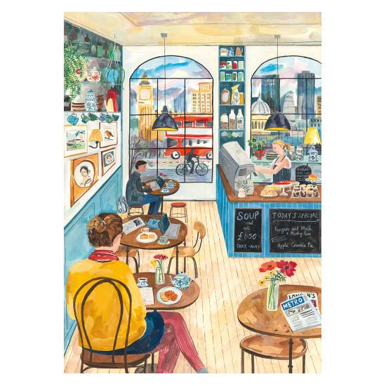 Puzzle Pieces and Peace Café en Londres de 2000 Piezas