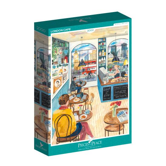 Puzzle Pieces and Peace Café en Londres de 2000 Piezas
