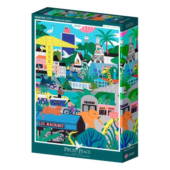Puzzle Pieces and Peace Ciudad de Nantes de 1000 Pzs