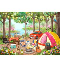 Puzzle Pieces and Peace Día De Campamento 500 Piezas