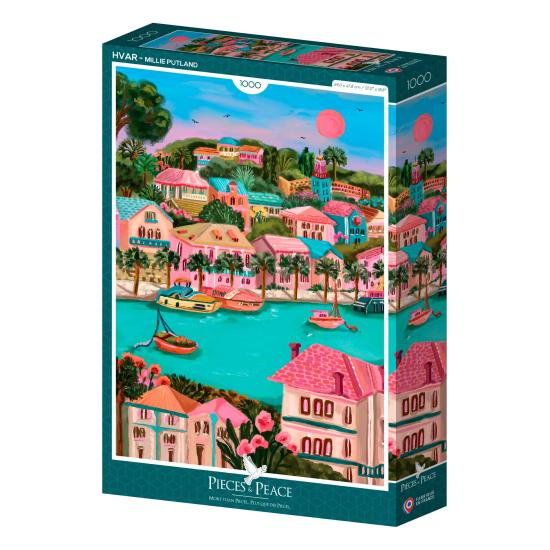 Puzzle Pieces and Peace Hvar, Croacia de 1000 Piezas