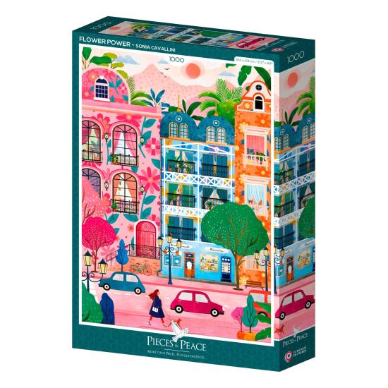Puzzle Pieces and Peace El Poder de las Flores de 1000 Pzs