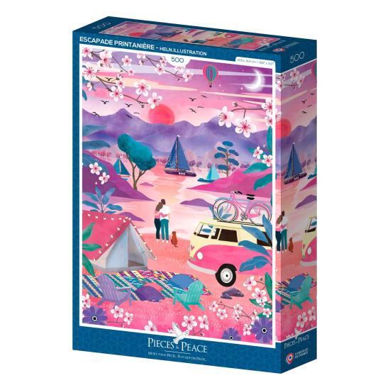 Puzzle Pieces and Peace Escapada de Primavera de 500 Piezas