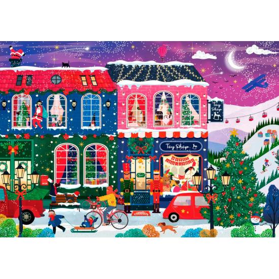 Puzzle Pieces and Peace Feliz Navidad de 2000 Piezas