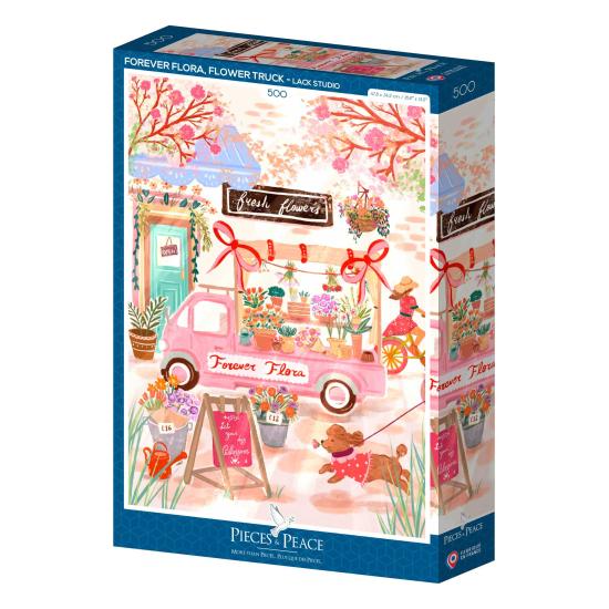Puzzle Pieces and Peace Flora Forever, Camión de Flores 500P
