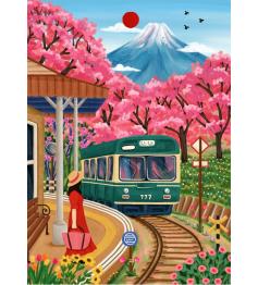 Puzzle Pieces and Peace Fuji Florecido 500 Piezas