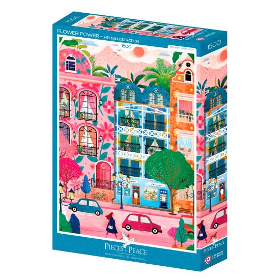 Puzzle Pieces and Peace Flower Power de 1500 Piezas Puzzle Pieces and Peace Flower Power de 1500 Piezas