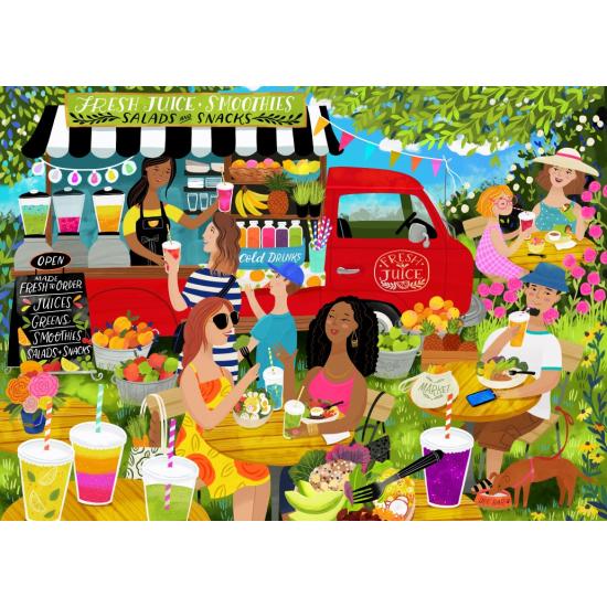Puzzle Pieces and Peace Furgoneta De Zumos de 1500 Piezas