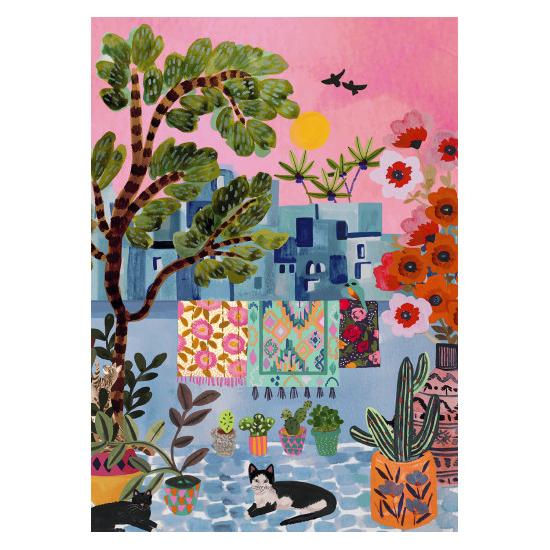 Puzzle Pieces and Peace Gatos en Chefchaouen de 1000 Pzs