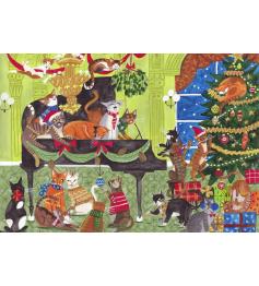 Puzzle Pieces and Peace Gatos en el Piano de 1000 Pzs