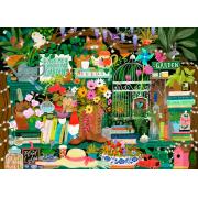 Puzzle Pieces and Peace La Biblioteca De Un Jardinero 1500 Pieza